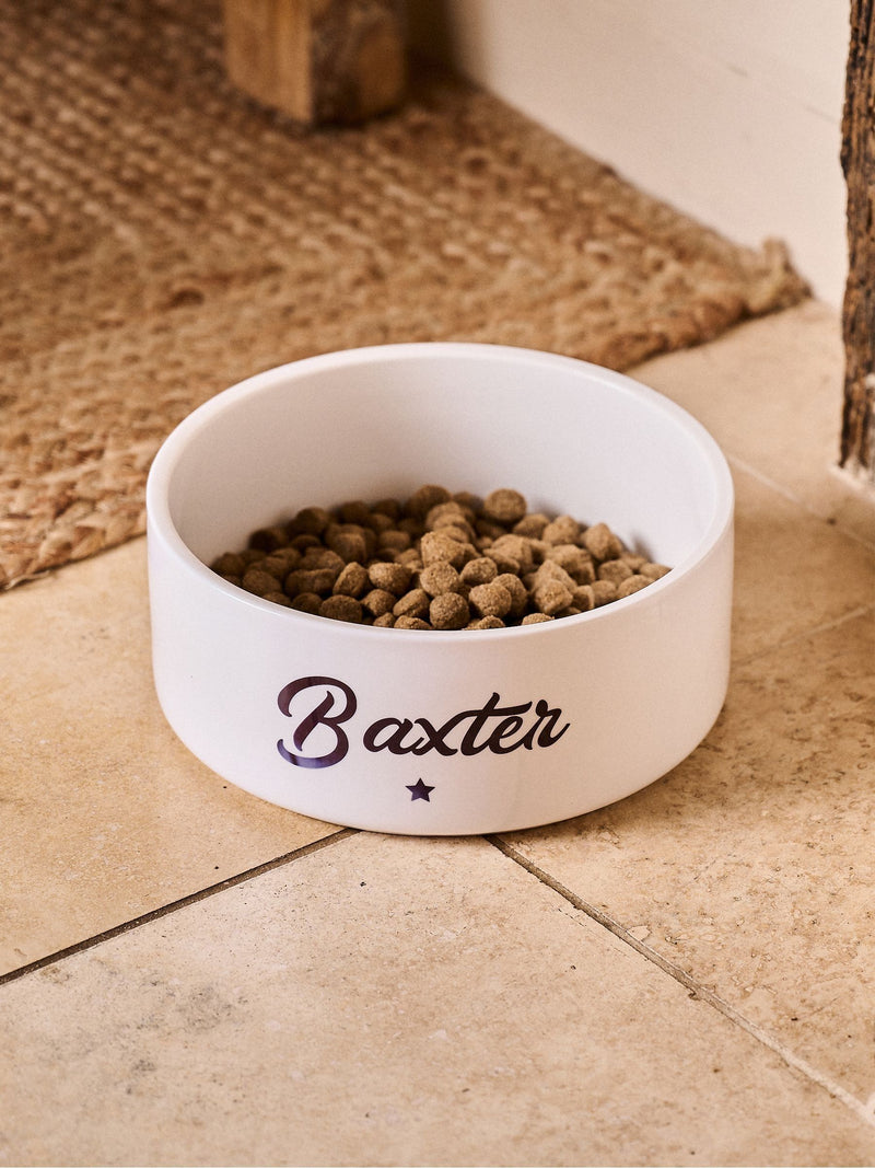 No Ordinary Gift small personalised star pet bowl, UK version