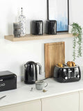 Salter Black Boston 4-slice toaster, imported from the UK