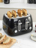 Salter Black Boston 4-slice toaster, imported from the UK