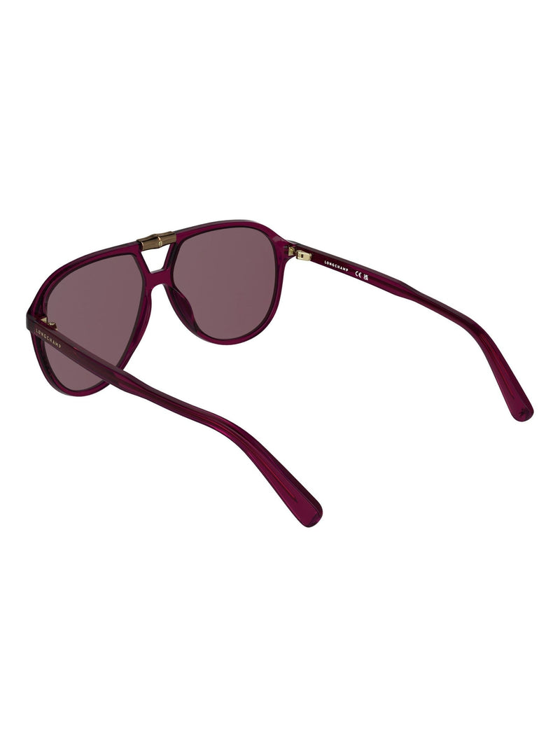 Longchamp Lo800S brown sunglasses teardrop frame, imported from the UK
