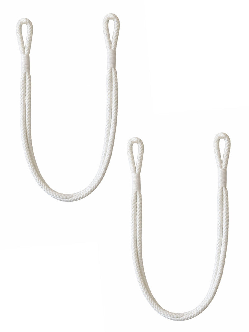 Laura Ashley white curtain tiebacks set of 2 - British product