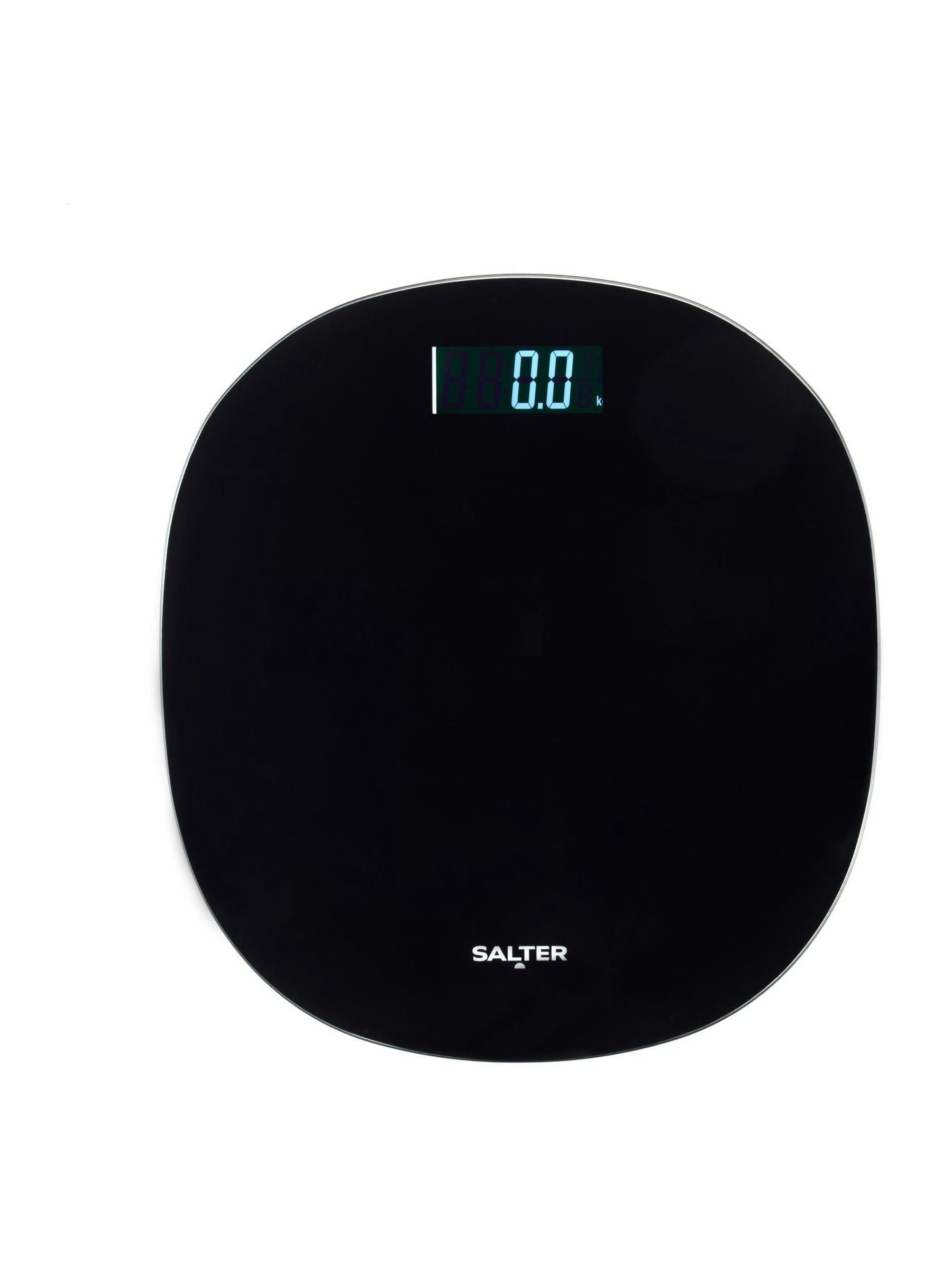 Salter black round electronic bathroom scale (British brand)