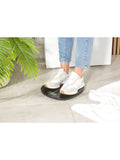 Salter black round electronic bathroom scale (British brand)