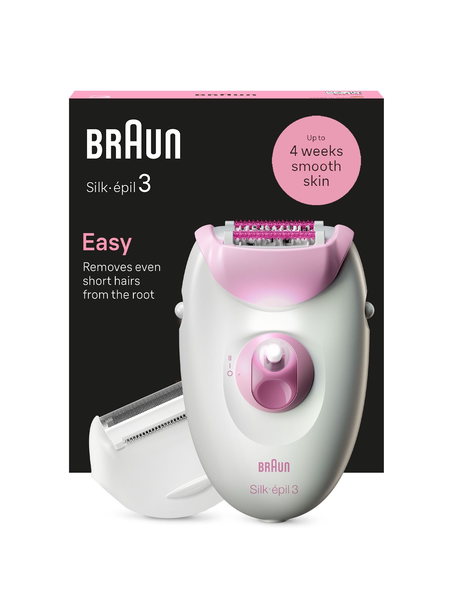 Braun Silk-Epil 3 corded epilator hair removal device, UK version