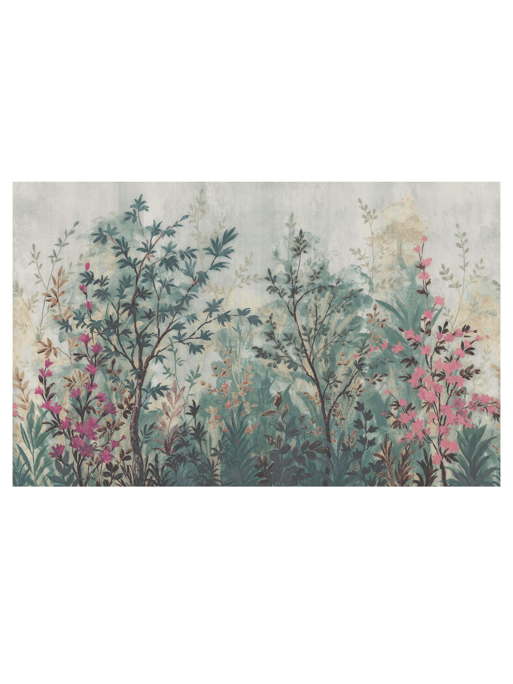 Graham & Brown Forest in Bloom Duck Egg mural sample A4, imported from the UK