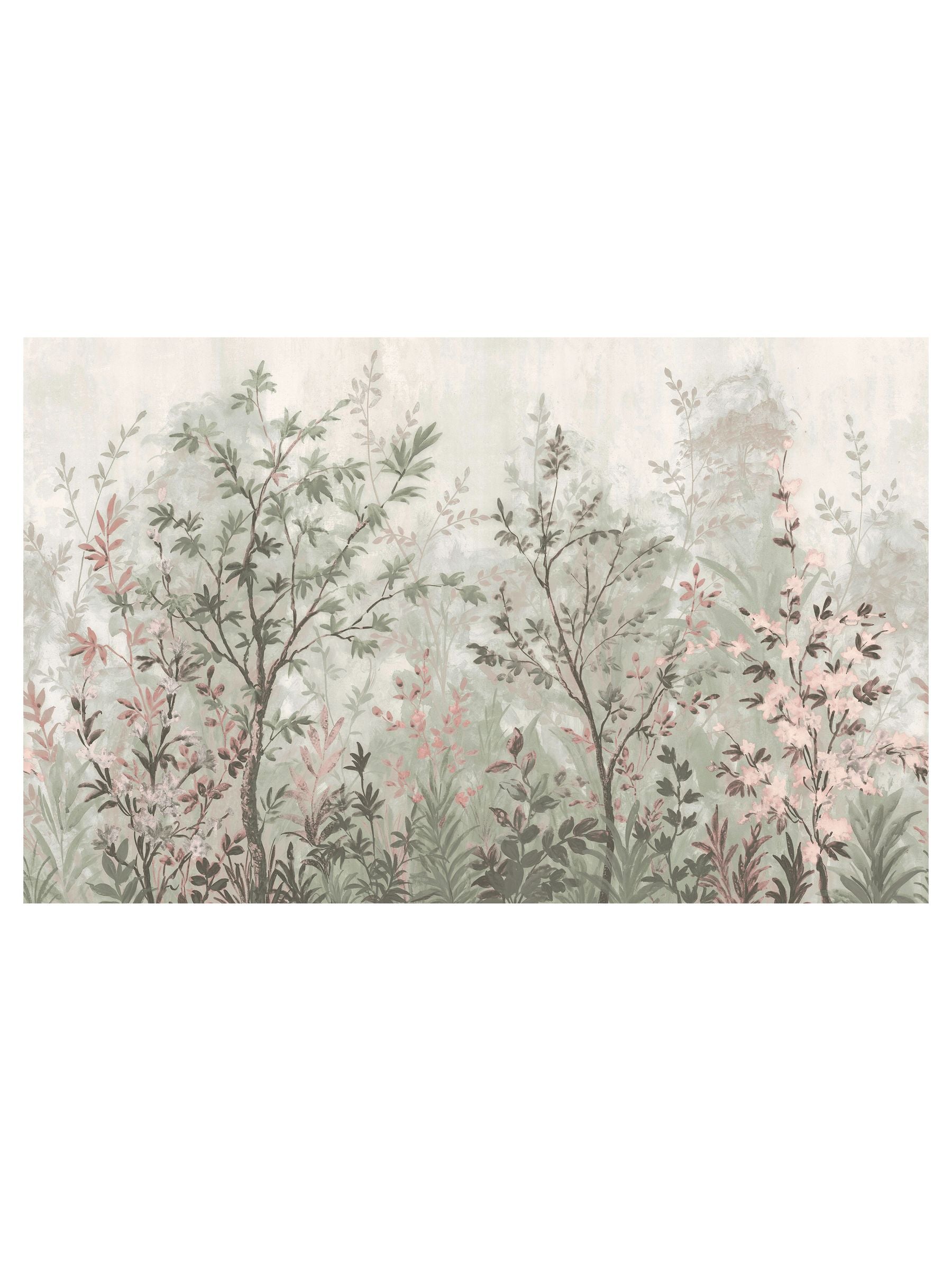 Graham & Brown Forest in Bloom Duck Egg mural sample A4, imported from the UK