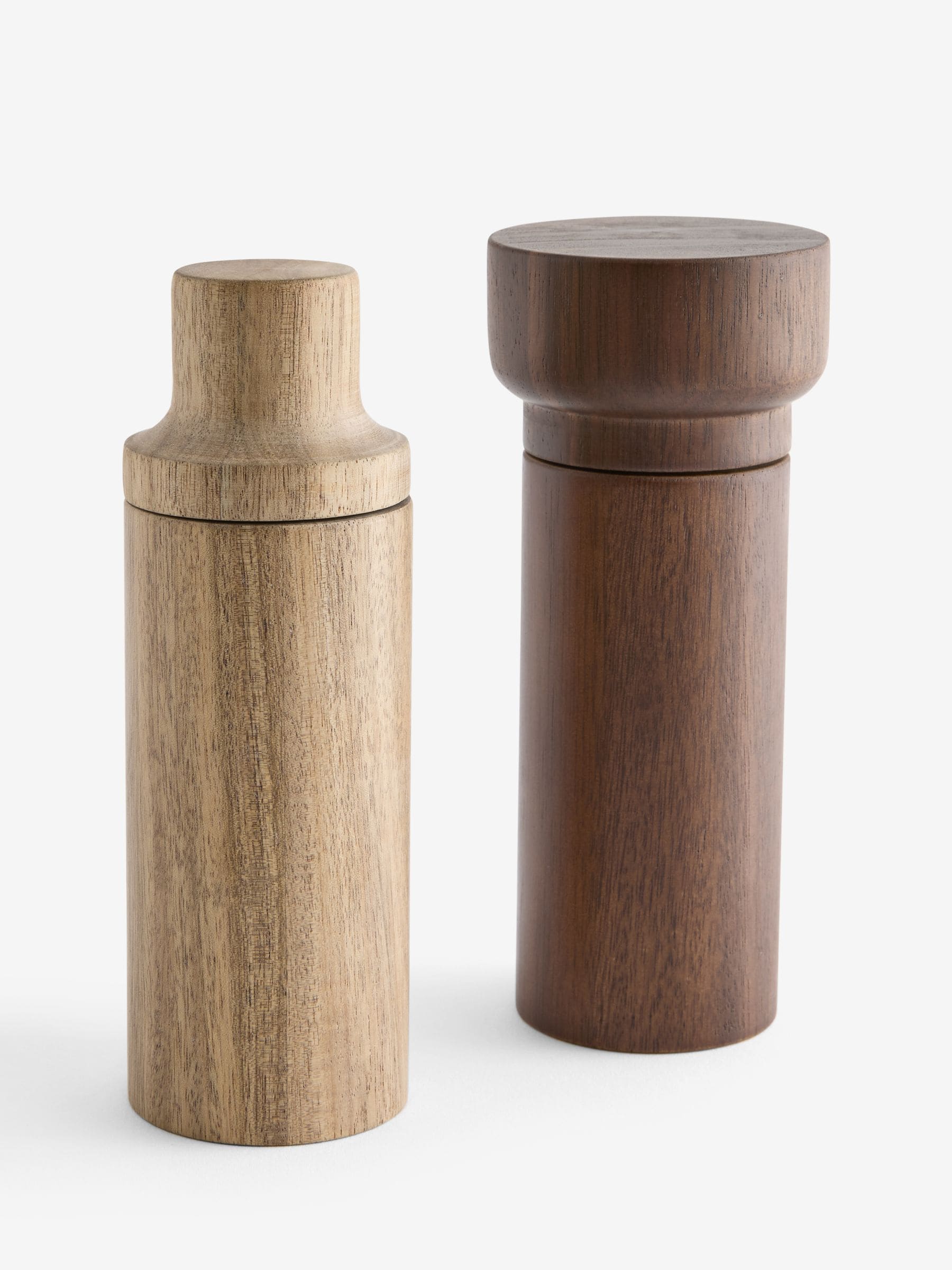 MADE.COM Brown Adao salt and pepper grinders, Acacia wood - British product