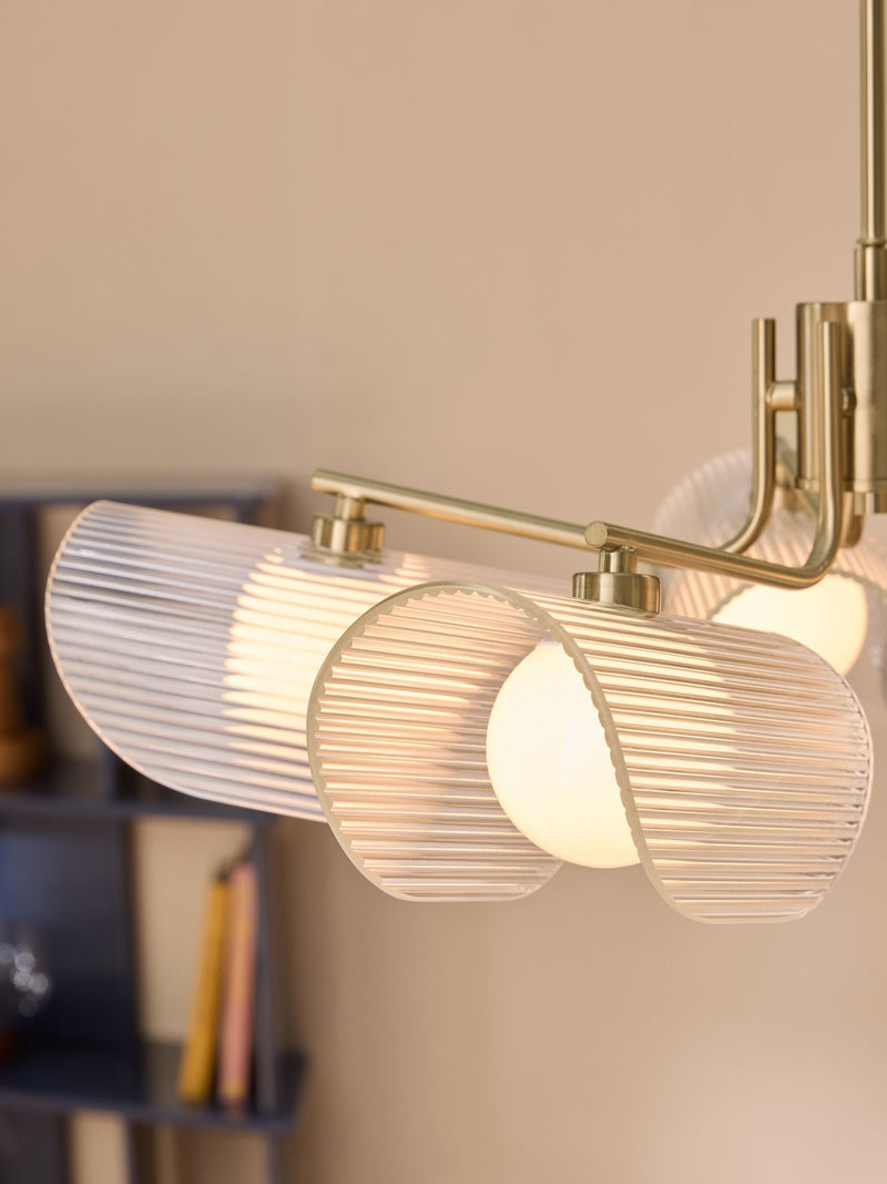 MADE.COM brass 5-light pendant lamp 72cm - British product