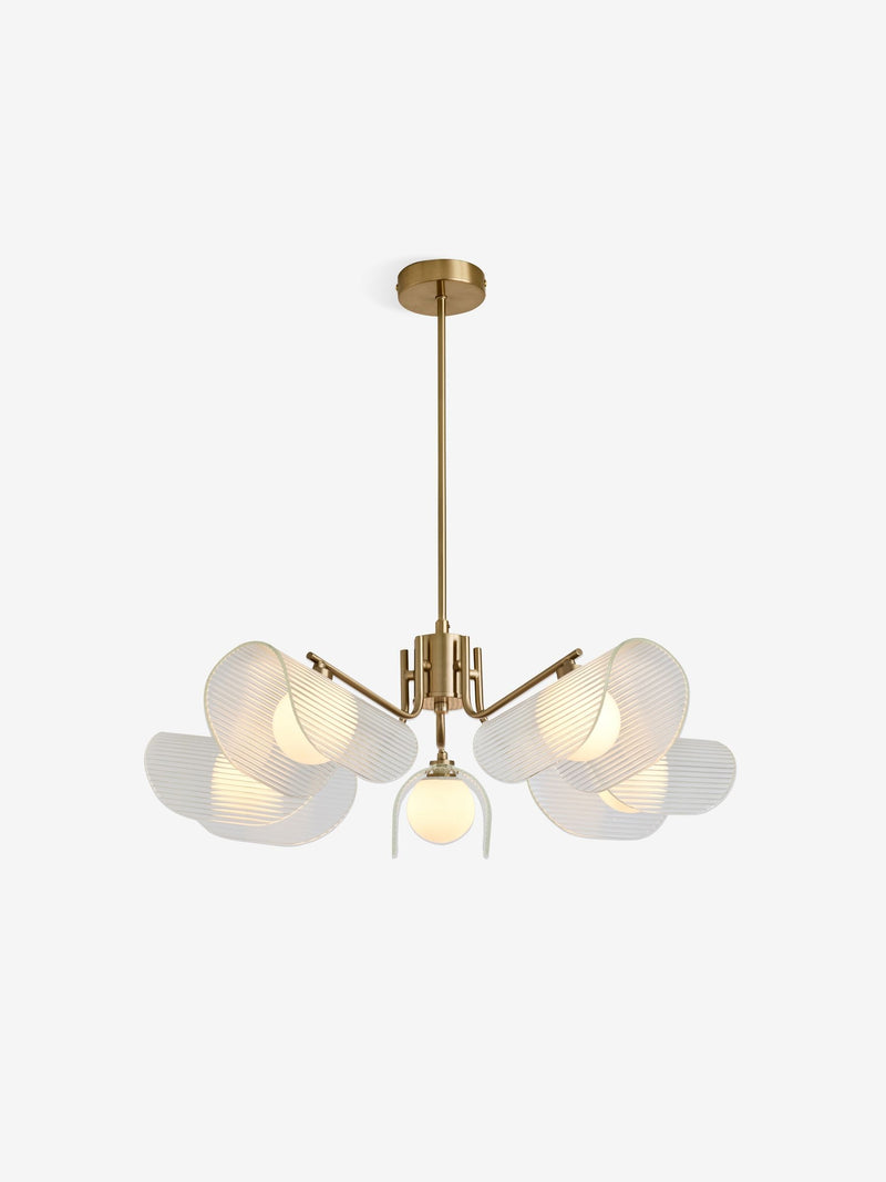 MADE.COM brass 5-light pendant lamp 72cm - British product
