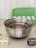 Brabantia Matt Steel Profile mixing bowl set, UK version