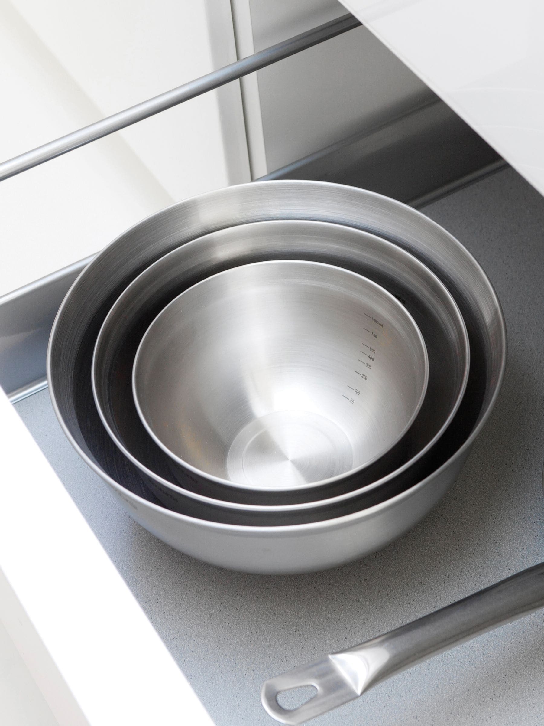 Brabantia Matt Steel Profile mixing bowl set, UK version