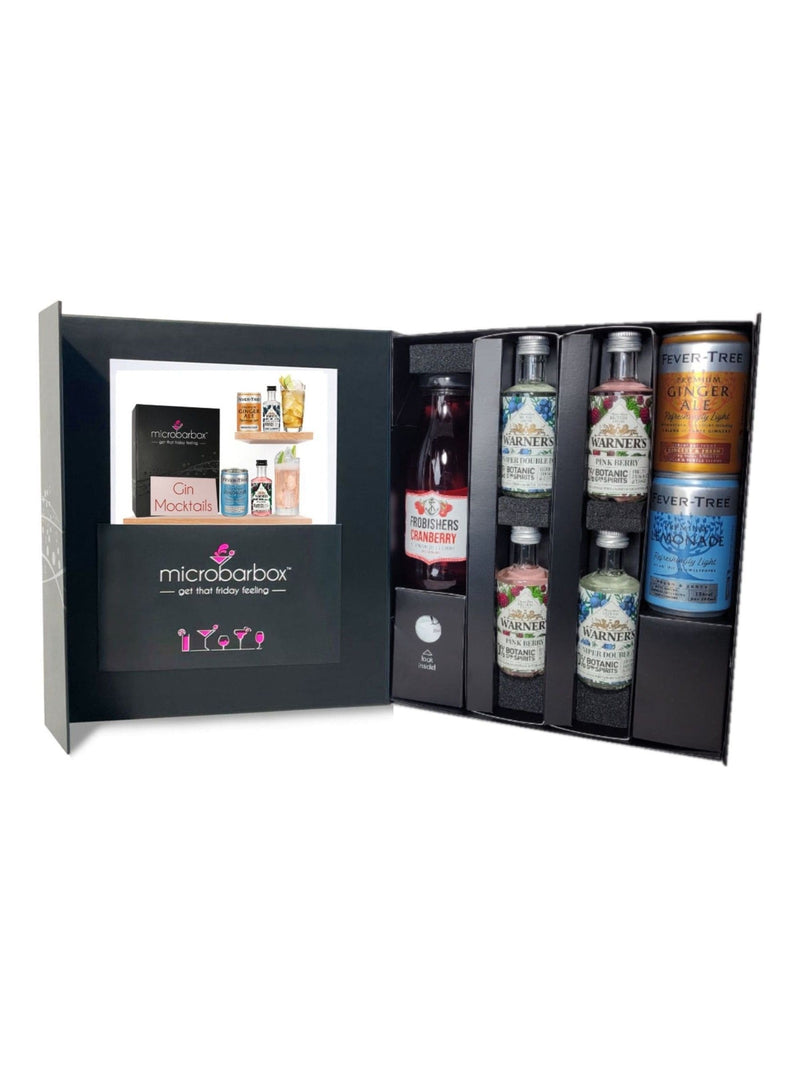 MicroBarBox Gin Mocktails Set Premium Gift Box, imported from the UK