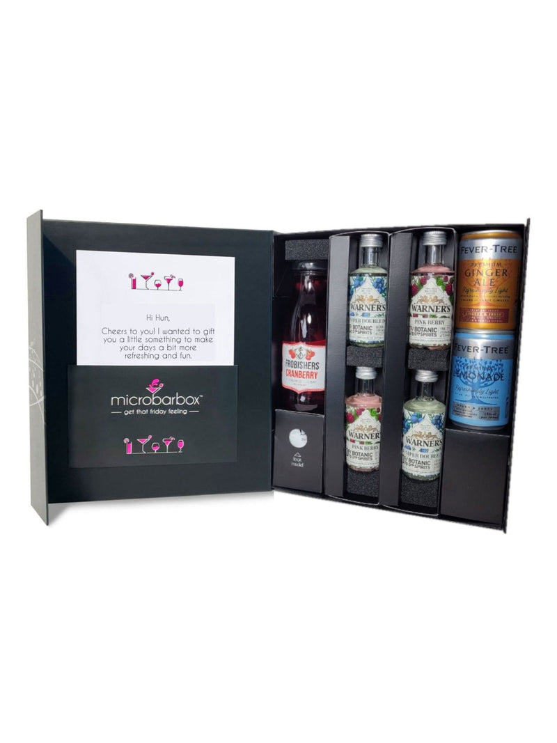MicroBarBox Gin Mocktails Set Premium Gift Box, imported from the UK