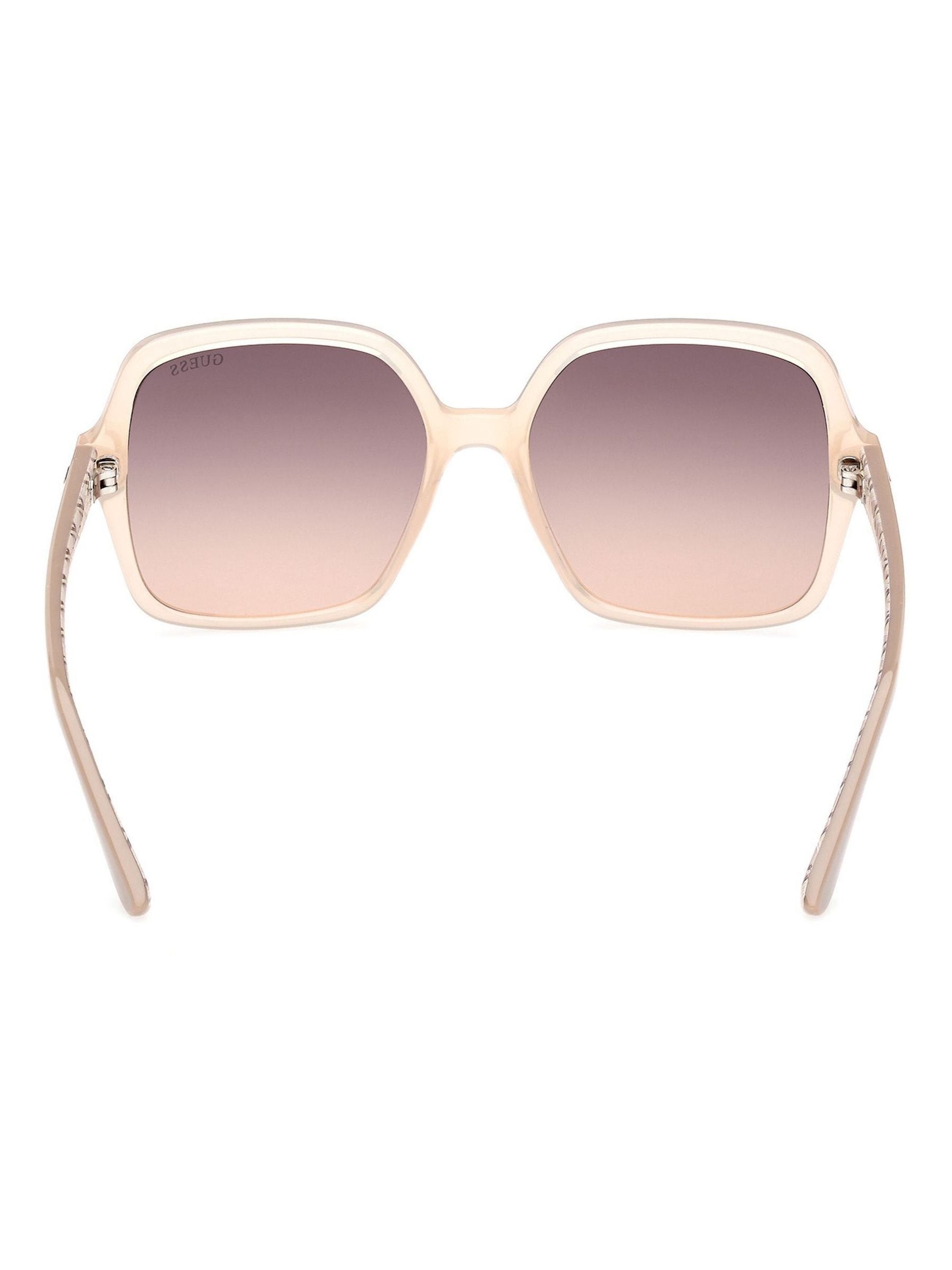 Guess Natural Oversized Shiny Sunglasses (British brand)