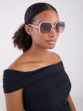Guess Natural Oversized Shiny Sunglasses (British brand)