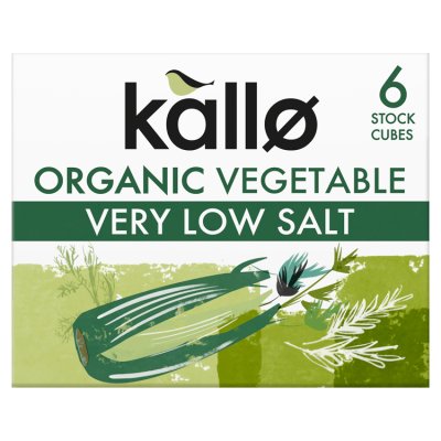 Kallo organic vegetable low salt stock cubes 60g, imported from the UK