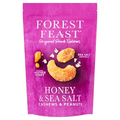 Forest Feast honey and sea salt cashews and peanuts 120g (British brand)