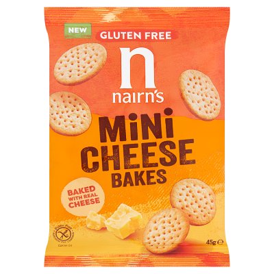 Nairn's gluten free mini cheese bakes 45g, imported from the UK