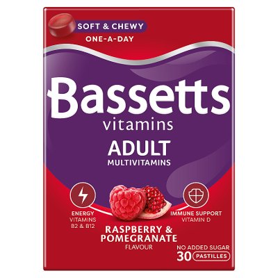 waitrose Bassetts Vitamins Adult Multivitamins Pastilles 30s- Buy online at McGrocer