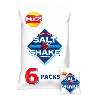 Walkers crisps Salt & Shake multipack 6x24g, UK version