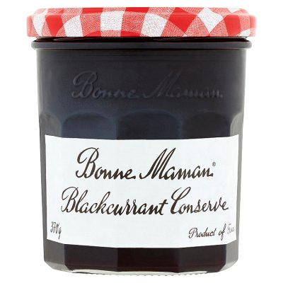 Bonne Maman blackcurrant conserve 370g, UK version