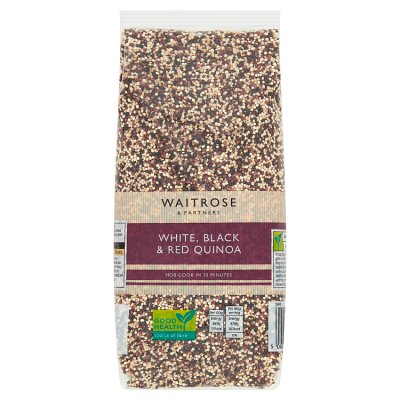 waitrose Waitrose White, Black & Red Quinoa 500g- Buy online at McGrocer