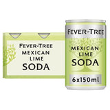 Fever-Tree Mexican Lime Soda mixer 6x150ml, imported from the UK