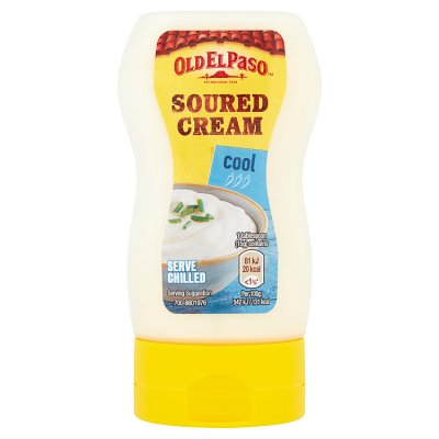 Old El Paso Cool Soured Cream 230g, imported from the UK