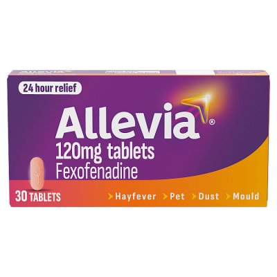 Allevia hayfever allergy relief tablets 30 tablets, imported from the UK