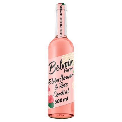 Belvoir elderflower and rose cordial 500ml (British brand)