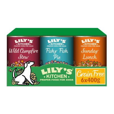 waitrose Lily's Kitchen Grain-Free Recipes Wet Dog Food Variety Pack 6x400g- Buy online at McGrocer