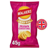 Walkers prawn cocktail flavoured crisps 45g (British brand)