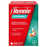 Rennie antacid spearmint tablets 24 count (British brand)
