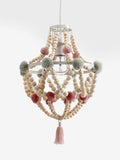 Tahlia pom pom chandelier light shade (British brand)