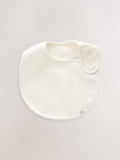 cream cotton baby bibs 3 pack, imported from the UK