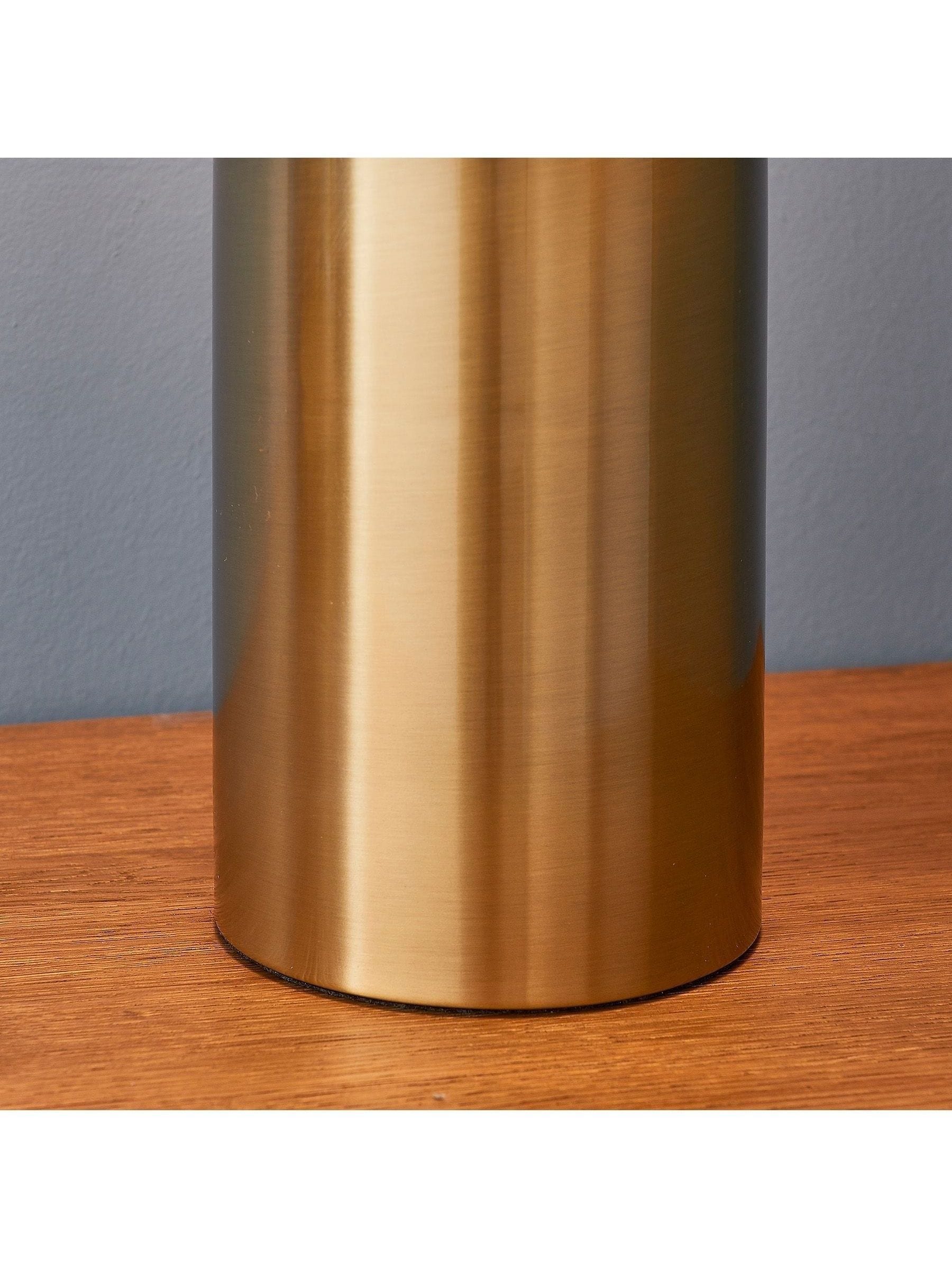 Gallery Home antique brass Barrie table lamp, imported from the UK