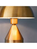 Gallery Home antique brass Barrie table lamp, imported from the UK