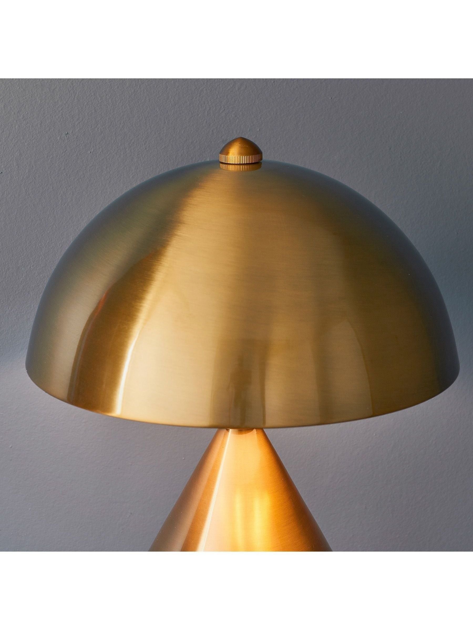 Gallery Home antique brass Barrie table lamp, imported from the UK