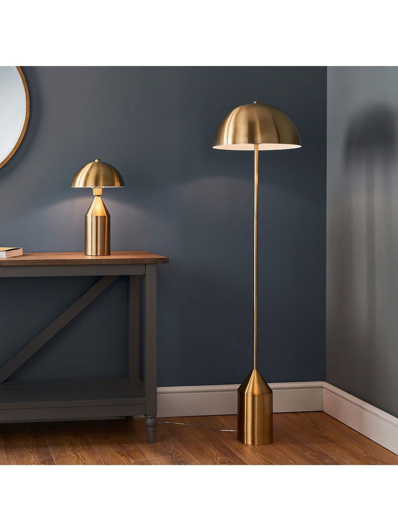 Gallery Home antique brass Barrie table lamp, imported from the UK