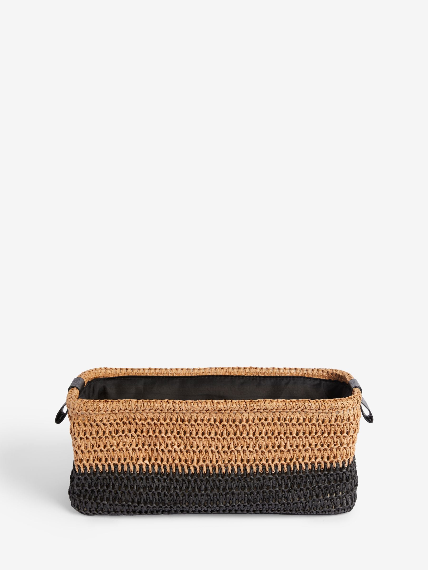 Bronx slimline storage basket natural - British product