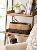 Bronx slimline storage basket natural - British product
