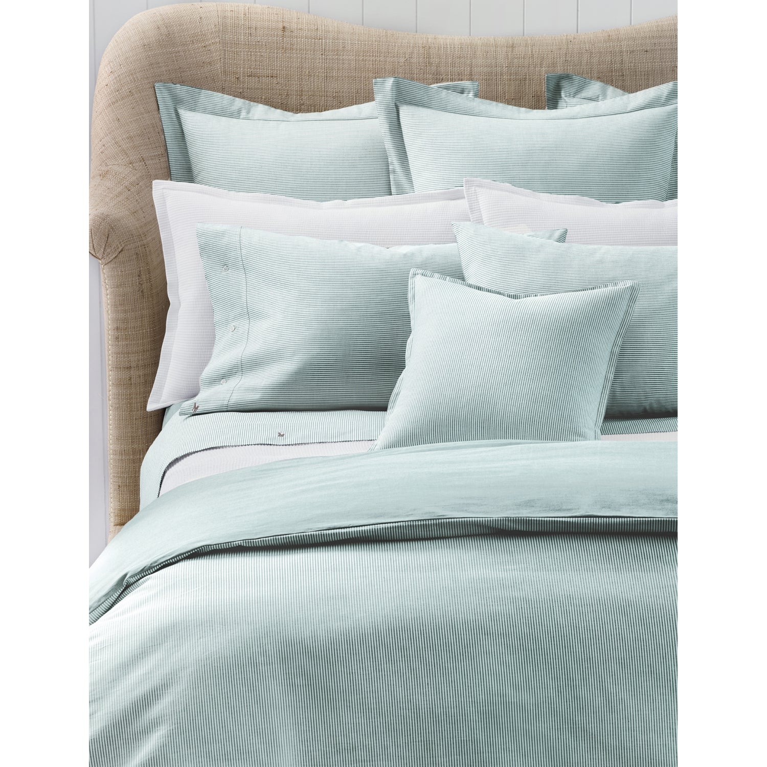 Ralph Lauren Oxford fitted sheet yarn dyed cotton 200 thread count, UK version