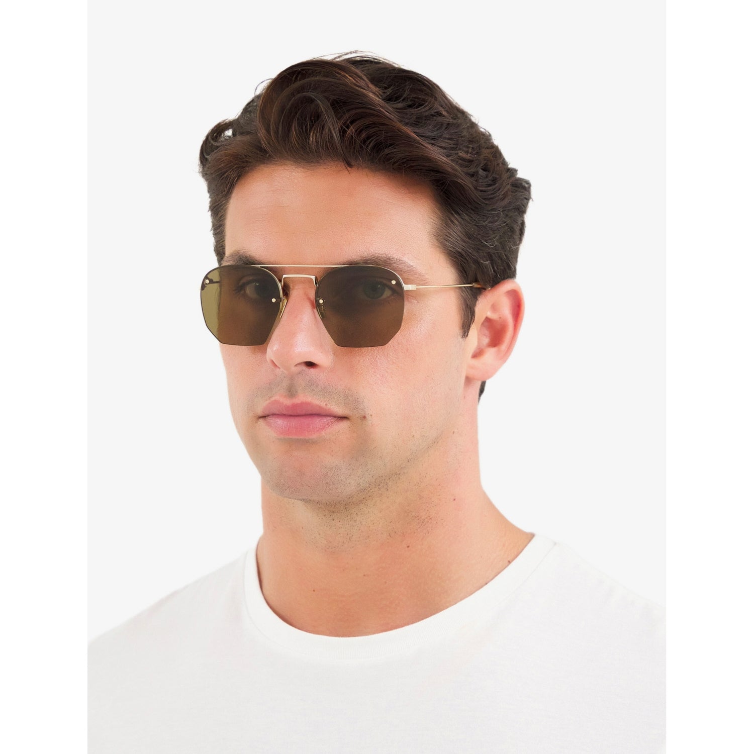 Saint Laurent rimless aviator-frame sunglasses 52mm (British brand)
