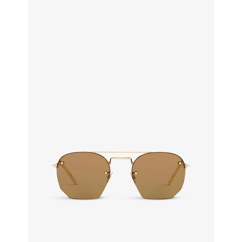 Saint Laurent rimless aviator-frame sunglasses 52mm (British brand)