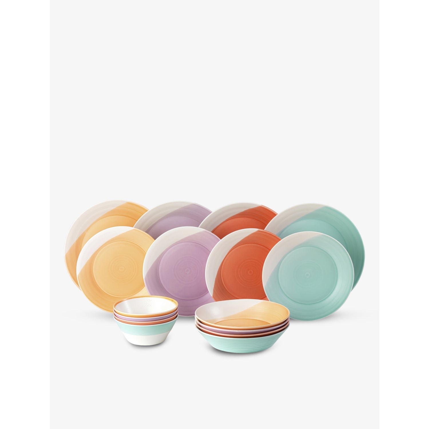 Royal Doulton 1815 Brights porcelain dinnerware set of sixteen (British brand)