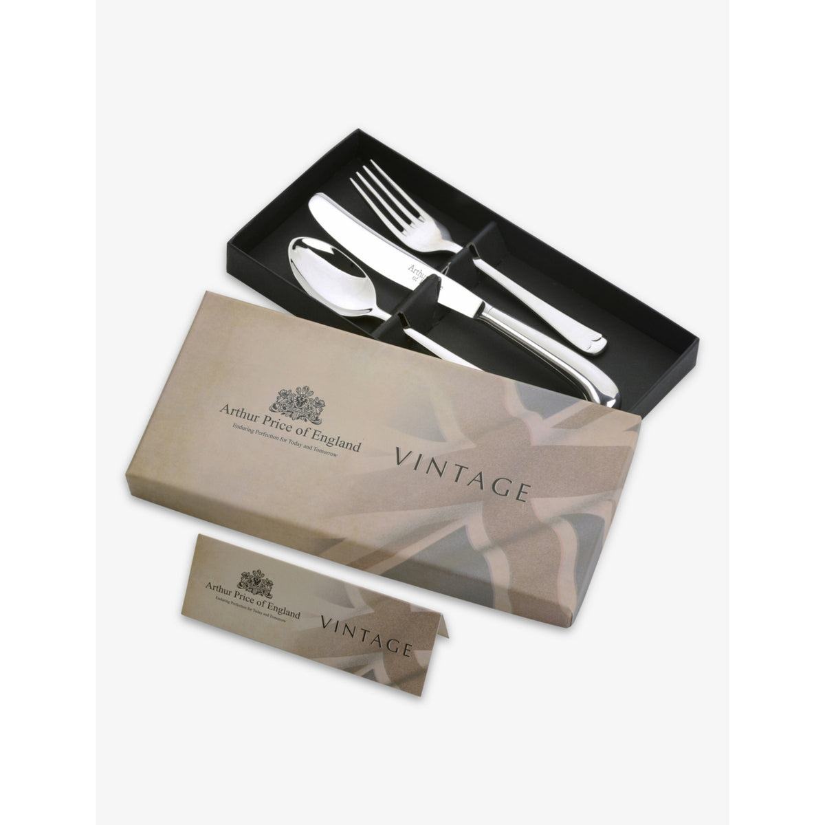 Arthur Price children's cutlery set of three, UK version