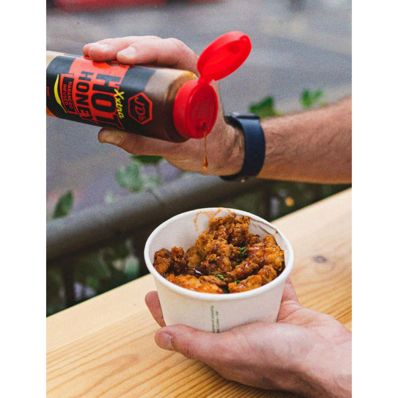 JD's Xxtra Hot Honey habanero chilli sauce 260g, UK version