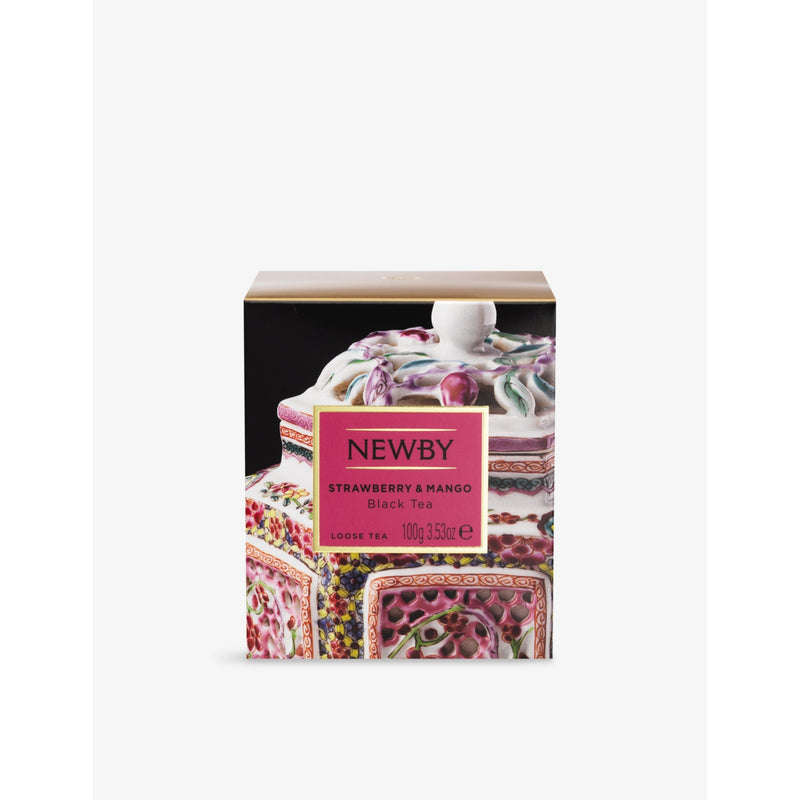 Newby Teas strawberry mango loose leaf black tea 100g - British product
