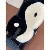 BINIBAMBA sheepskin pram liner yin-yang design 69x48cm - British product