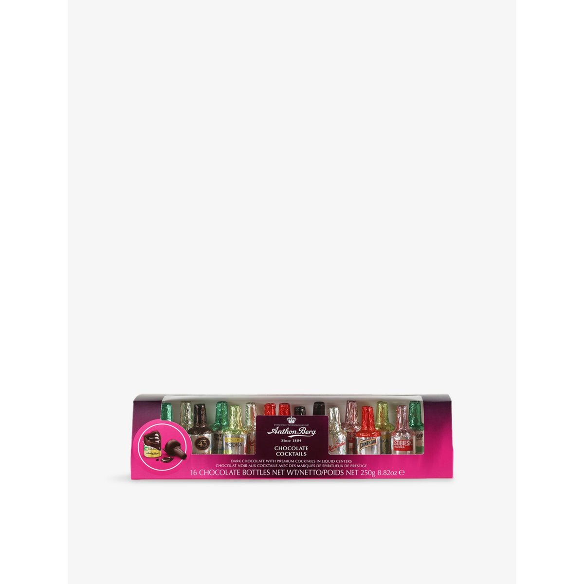 Anthon Berg dark chocolate cocktail liqueurs set of 16 250g - British product
